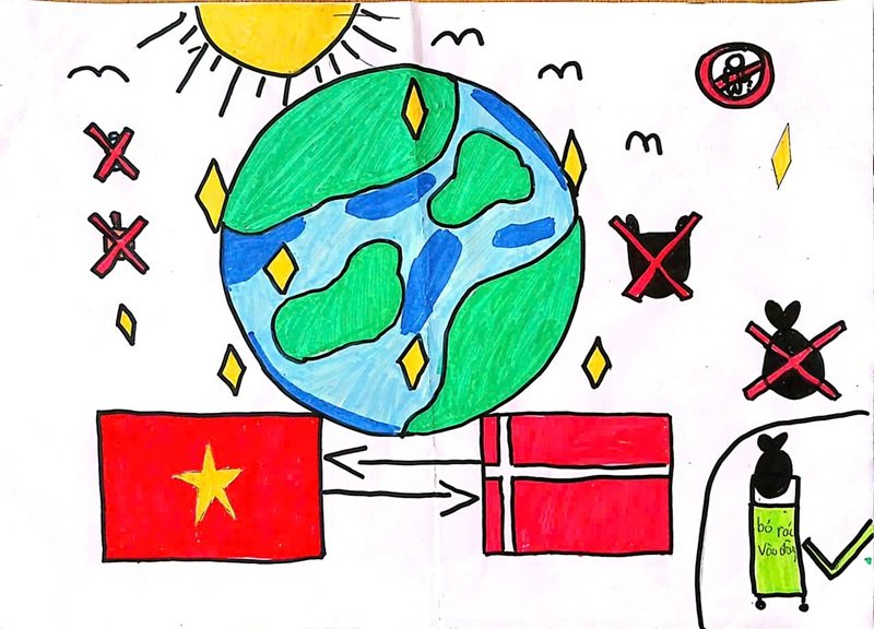 vẽ tranh đan mạch trong mắt em 16