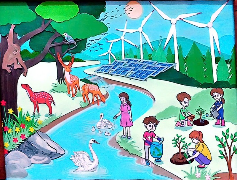 vẽ tranh đan mạch trong mắt em 21