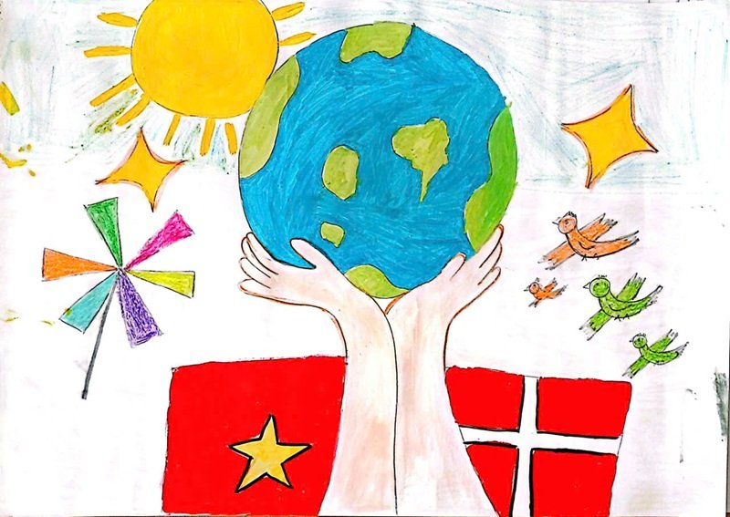 vẽ tranh đan mạch trong mắt em 23