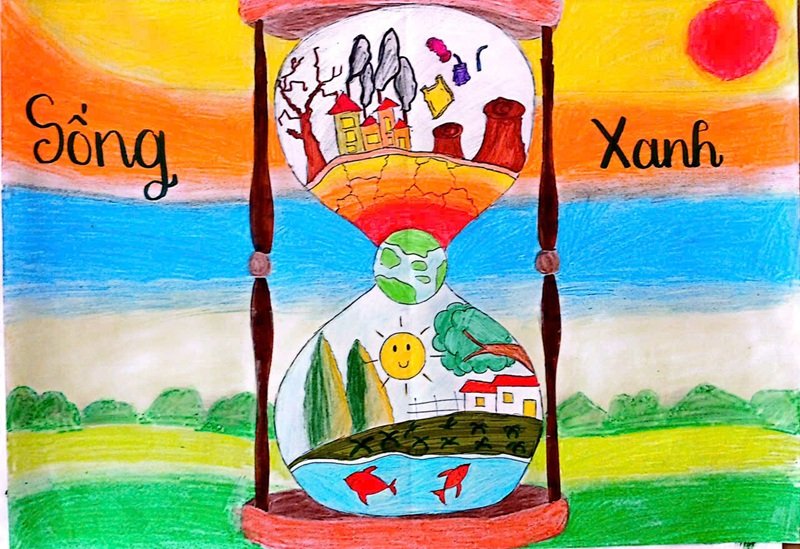 vẽ tranh đan mạch trong mắt em 27