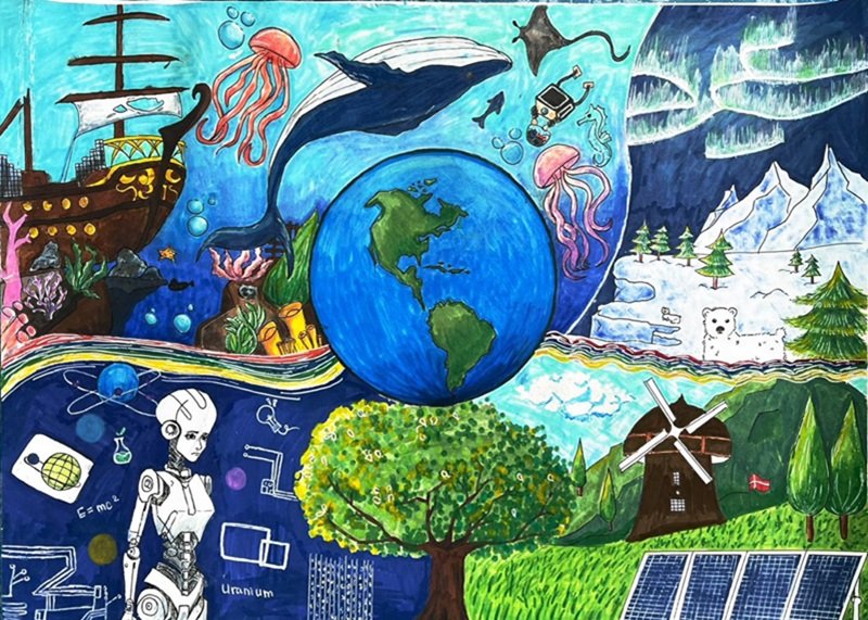 vẽ tranh đan mạch trong mắt em 29