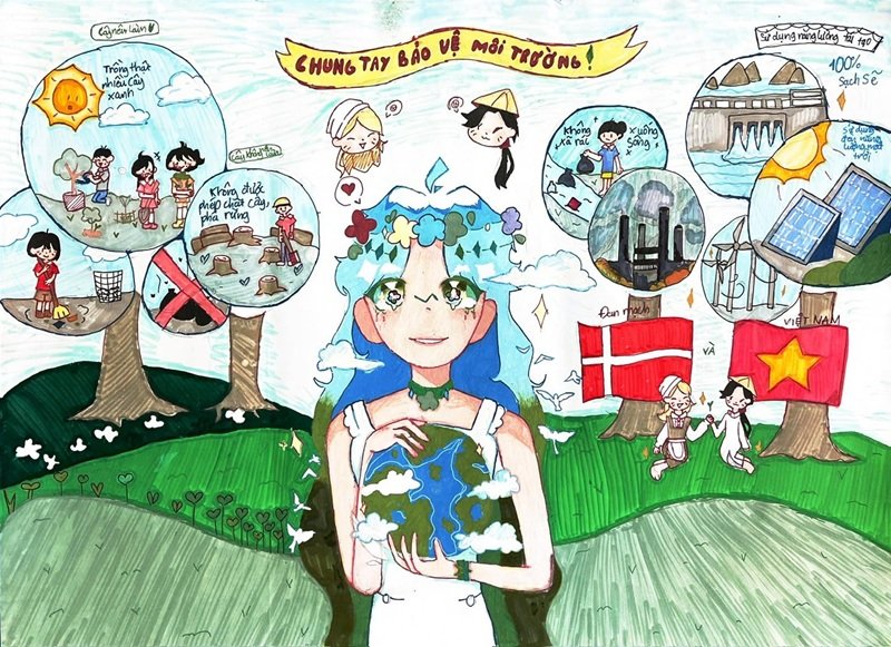 vẽ tranh đan mạch trong mắt em 31