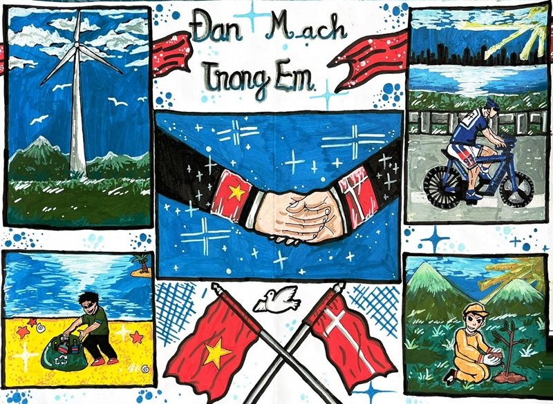 vẽ tranh đan mạch trong mắt em 32
