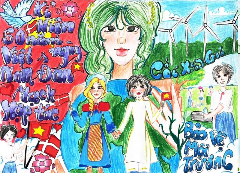 vẽ tranh đan mạch trong mắt em 34