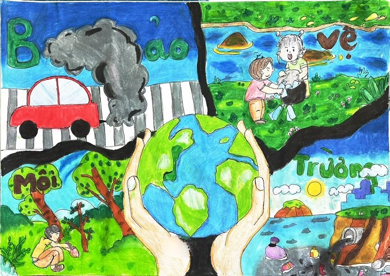 vẽ tranh đan mạch trong mắt em 38