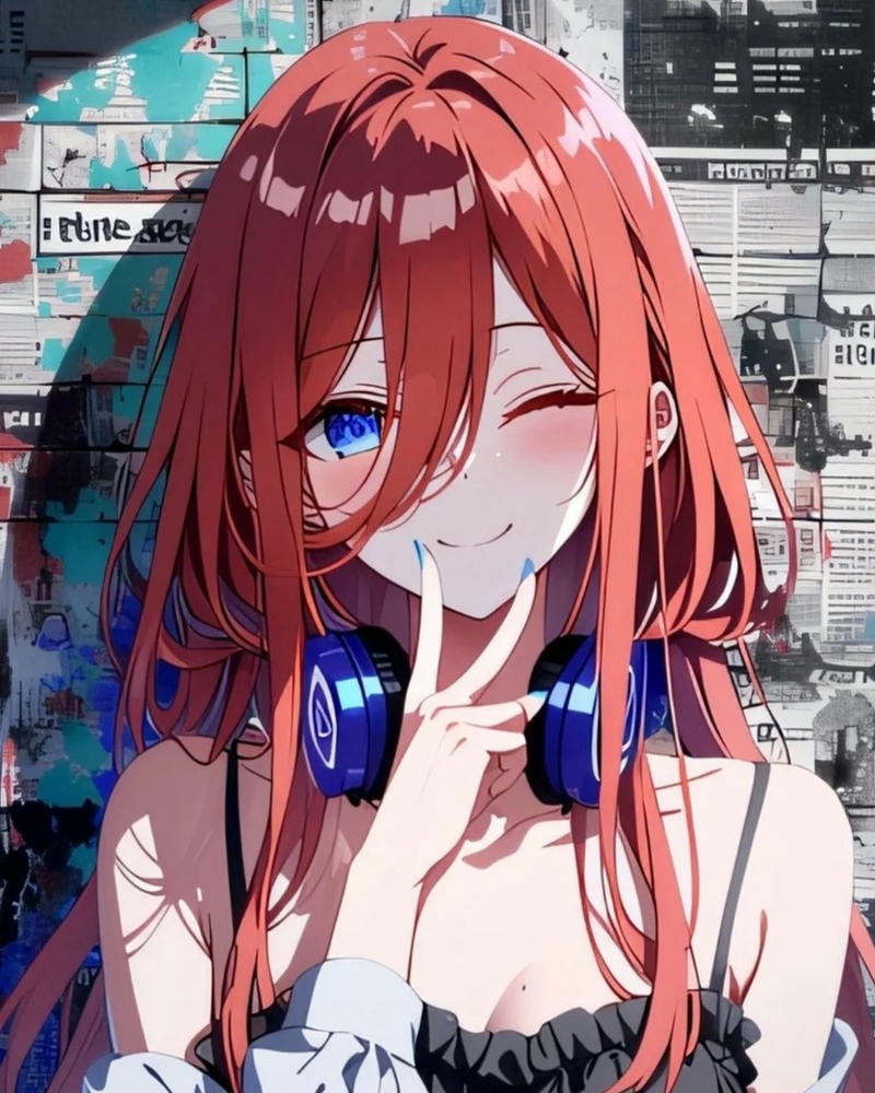 Ảnh Miku Nakano anime mang vẻ ngoài trẻ trung