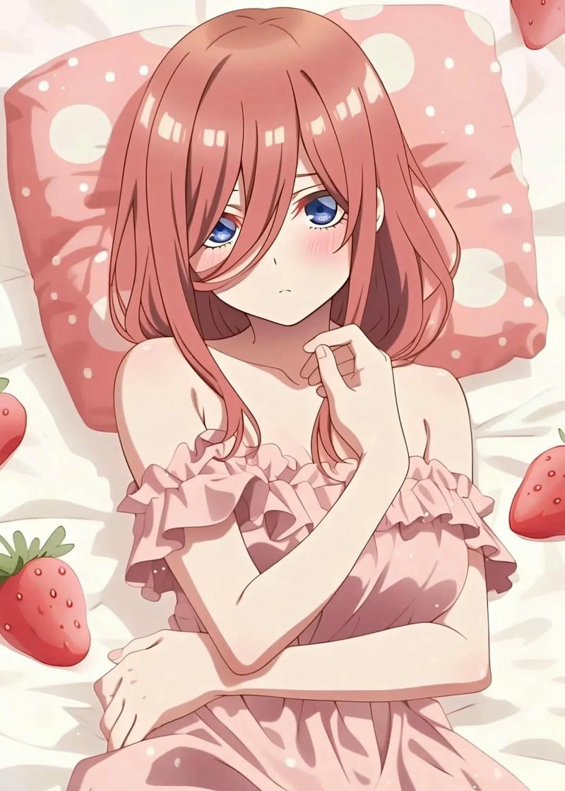 Ảnh Miku Nakano anime nổi bật với vẻ đáng yêu