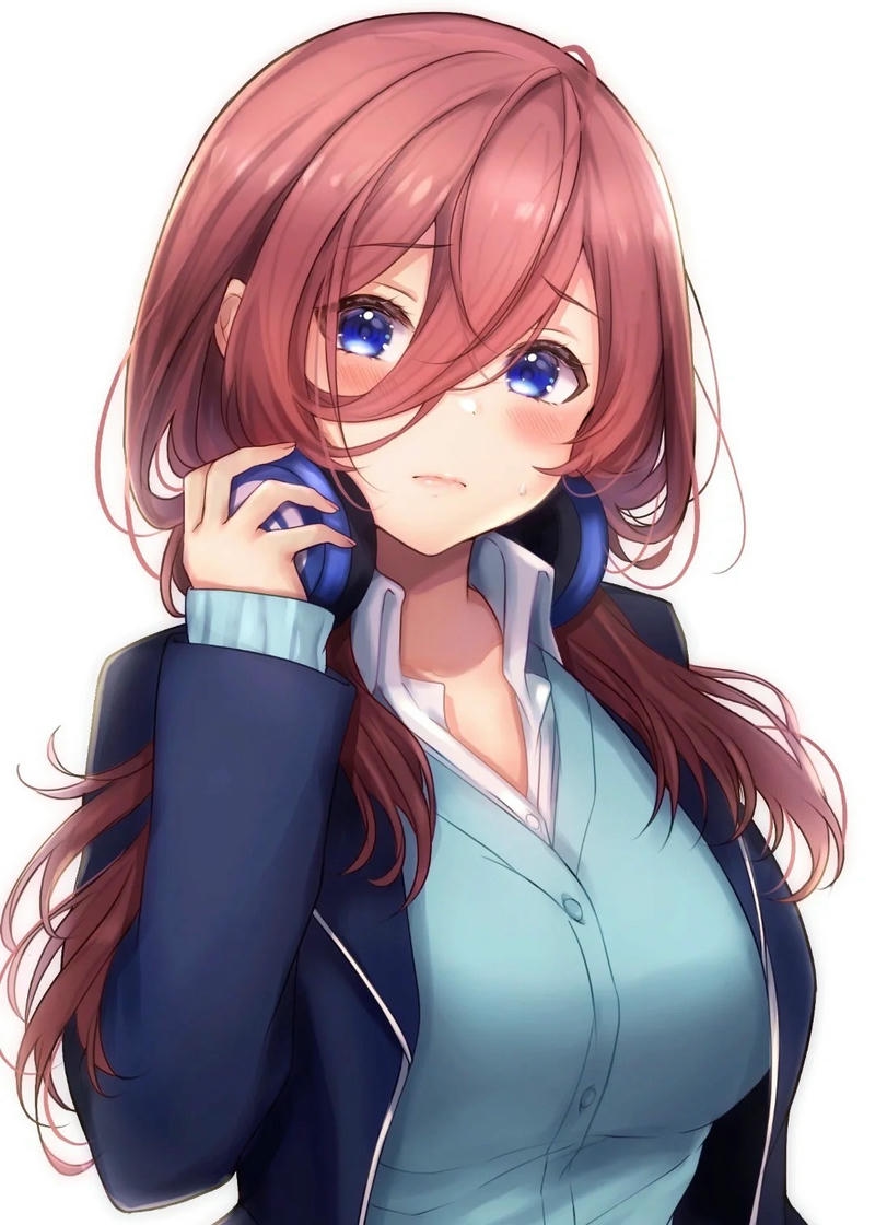 Ảnh Miku Nakano anime thể hiện nét duyên dáng