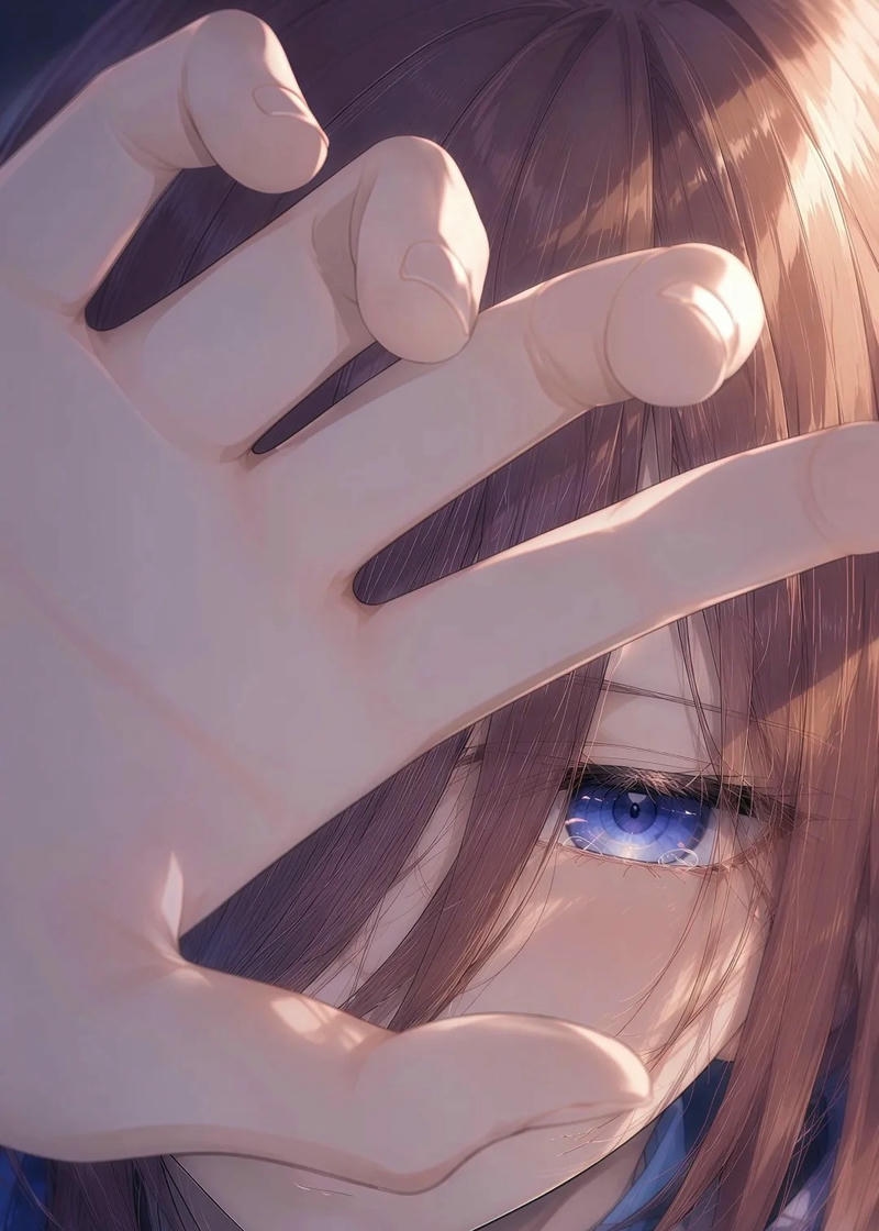 Ảnh Miku Nakano anime với biểu cảm tinh tế