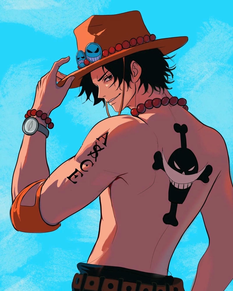Ảnh ace anime mang biểu cảm tự tin cùng diện mạo ấn tượng