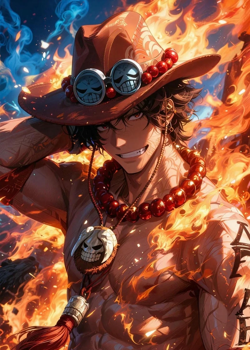 Ảnh ace anime mang nét mặt ấn tượng và phong cách cá tính