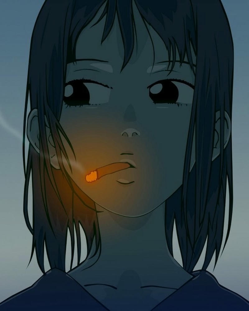 Ảnh anime hút thuốc hình ảnh cá tính độc đáo