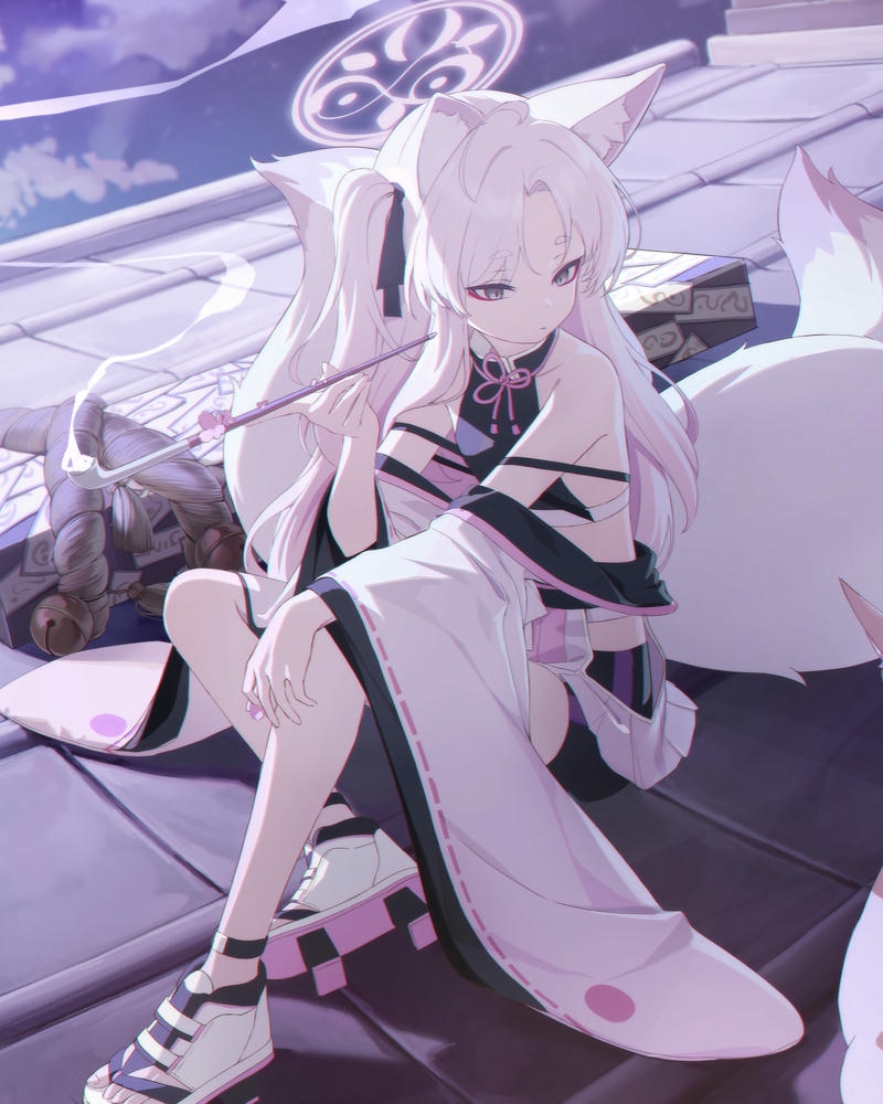 Ảnh anime hút thuốc phong cách trưởng thành nổi bật