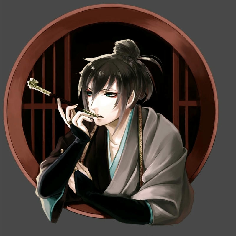 Anime hút thuốc nét vẽ sắc sảo nổi bật