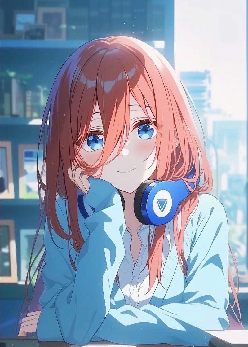 Hình ảnh Miku Nakano mang thần thái nhẹ nhàng