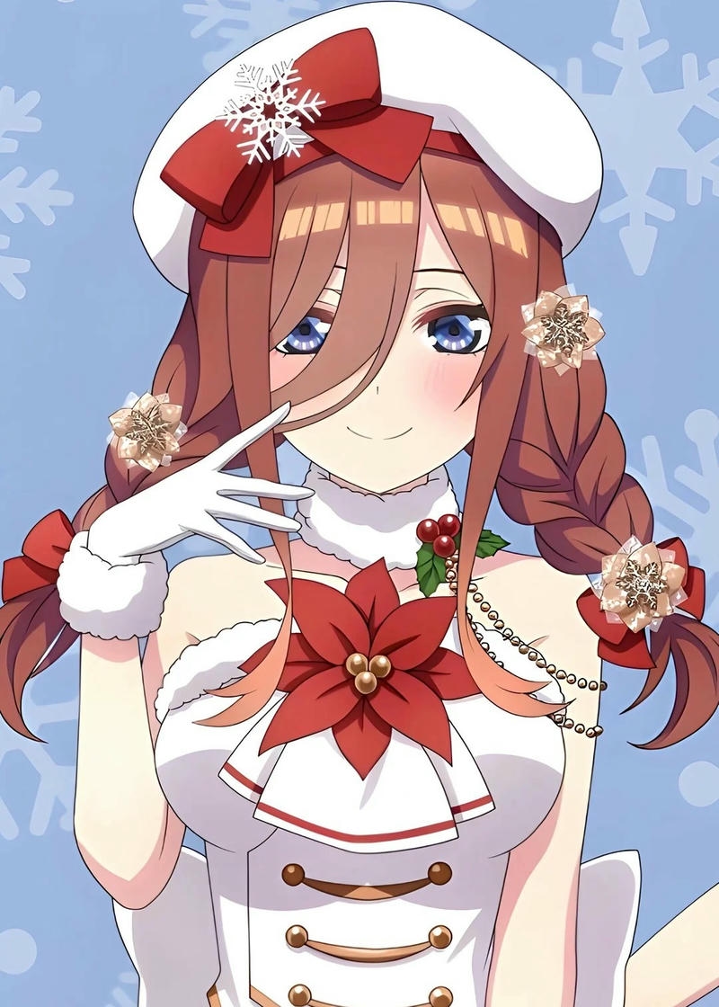 Hình ảnh Miku Nakano nổi bật cùng ánh nhìn