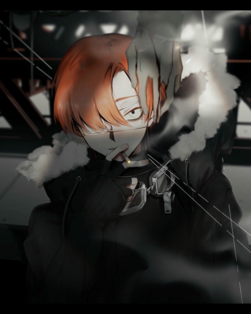 Hình ảnh anime hút thuốc giàu cảm xúc