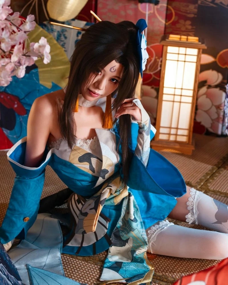 Mai Shiranui Cosplay có thần sắc rạng rỡ cuốn hút