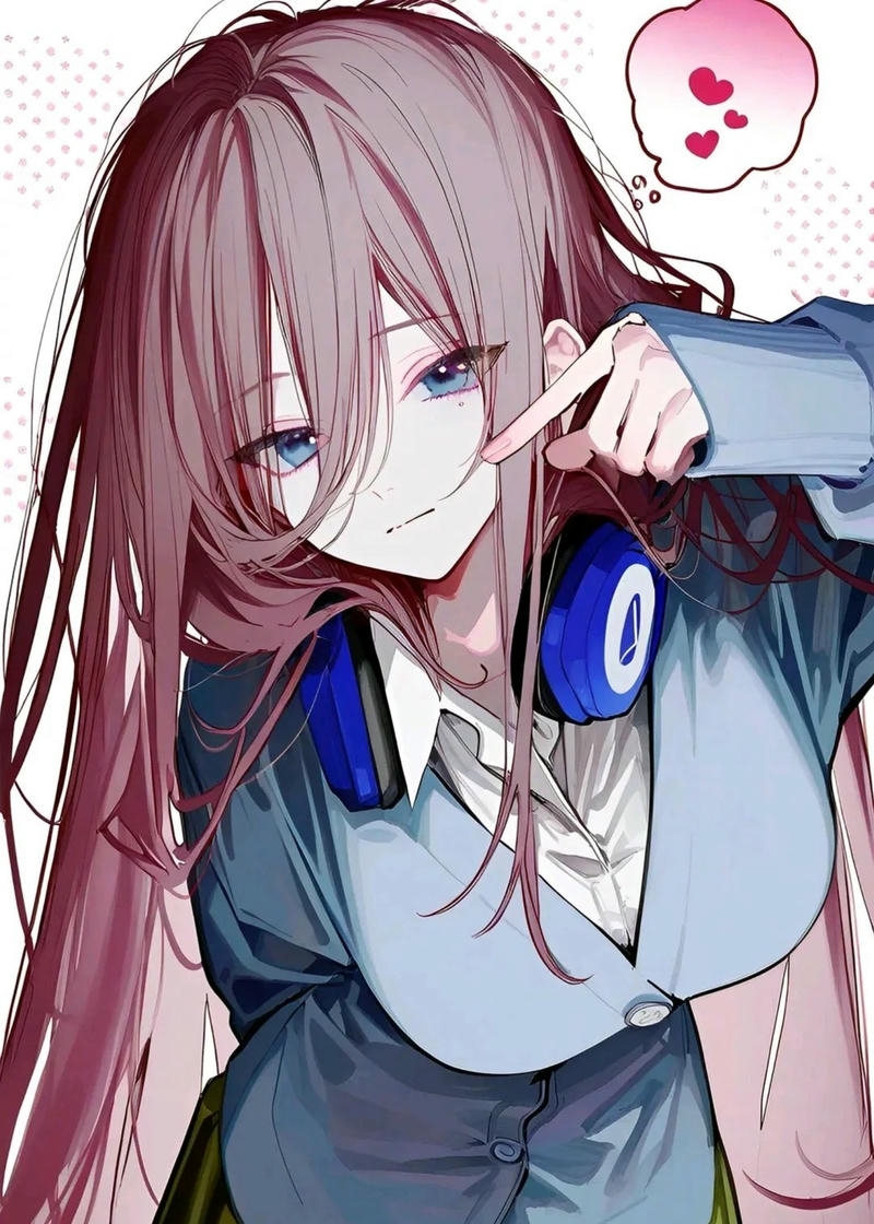 Miku Nakano trong anime mang nét đẹp dịu dàng