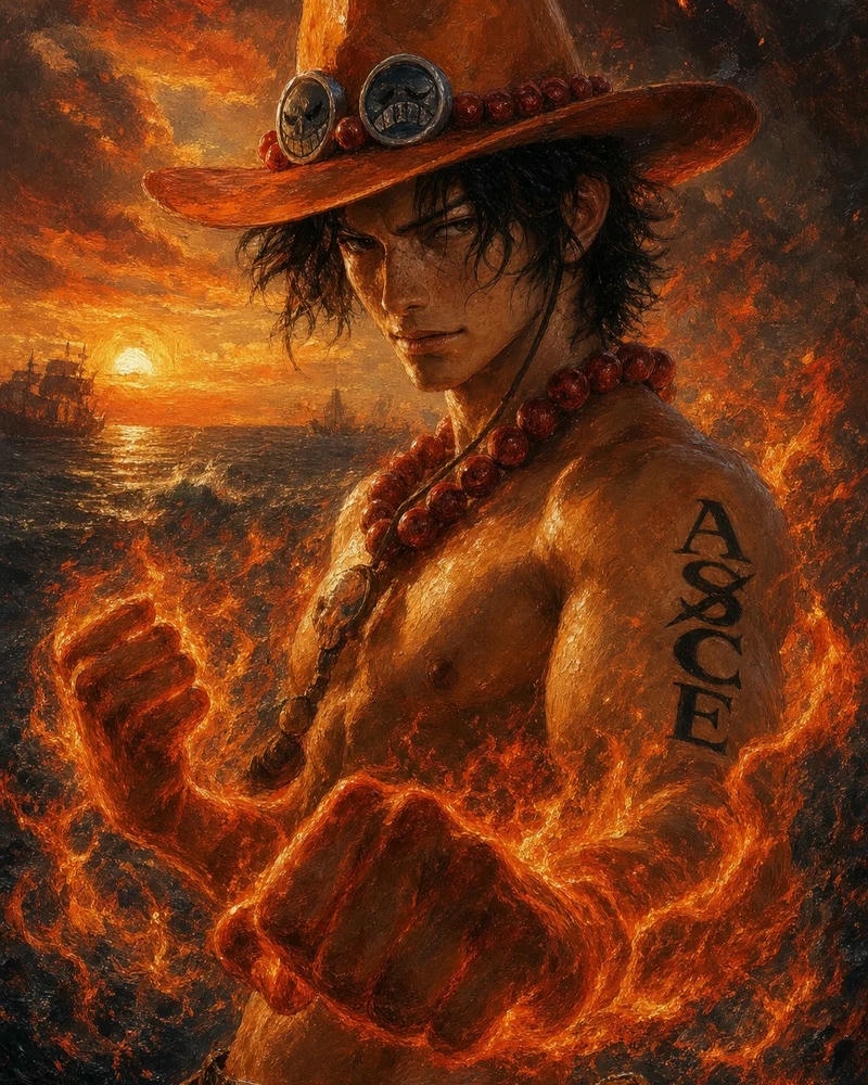 Nhân vật Ace anime sở hữu phong thái nam tính đầy ấn tượng