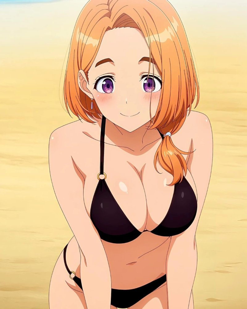 Ảnh gái anime to tròn mặc áo tanktop ôm sát