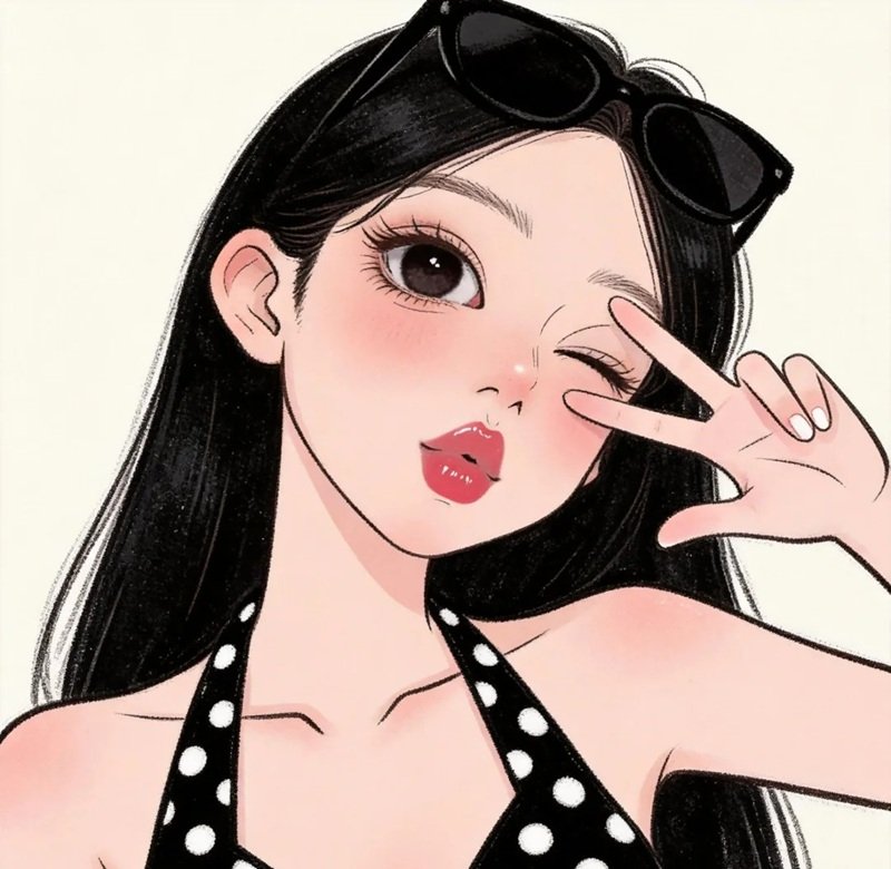 Avatar girl phố cho Facebook