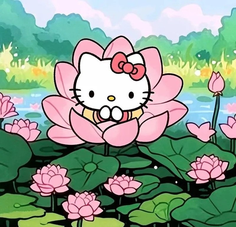 Avatar cute phong cách hello kitty