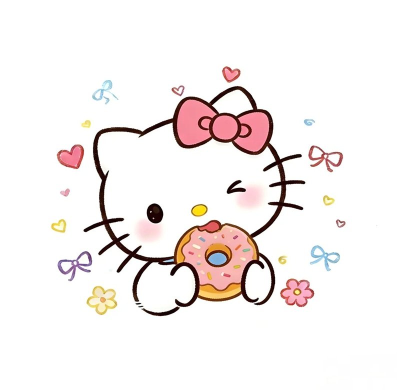 Hình hello kitty cute cho Facebook