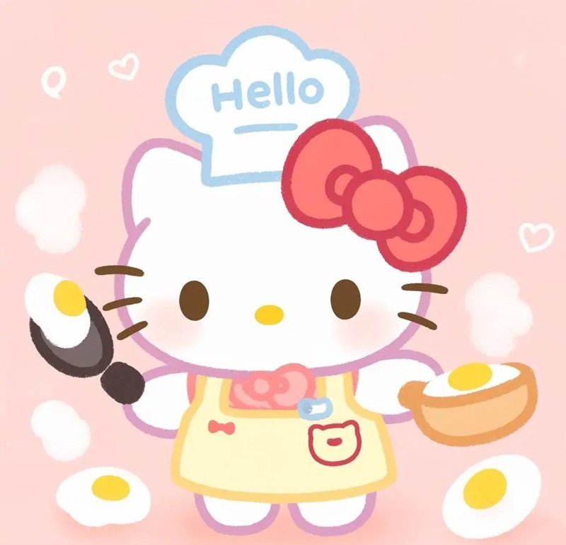 Hello kitty cute cho mạng xã hội