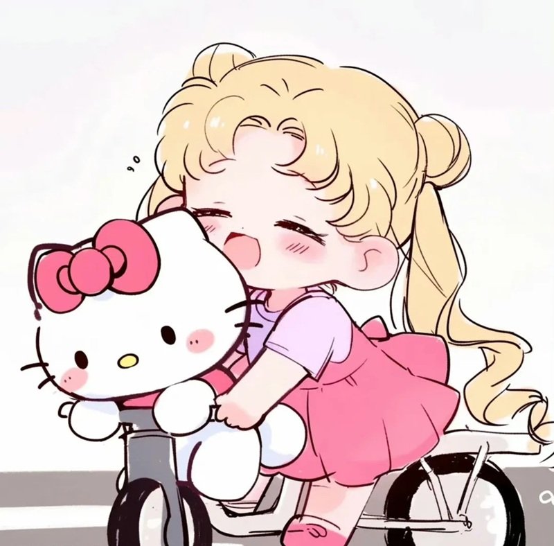 Avatar cute hồng kiểu hello kitty