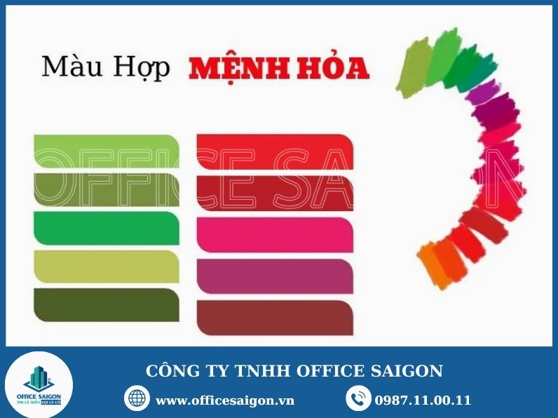 Màu sắc hợp mệnh Hỏa của người sinh năm 1986 Bình Dần