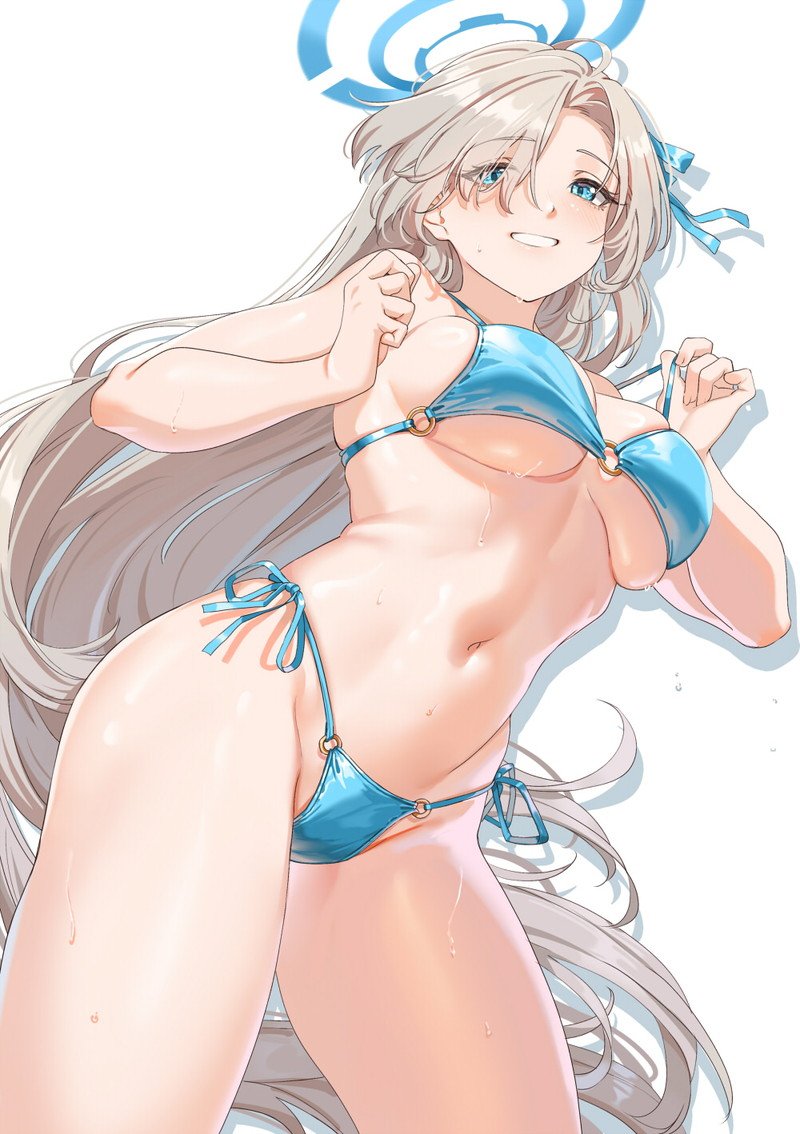 Ảnh anime 18 không che tóc hồng quyến rũ