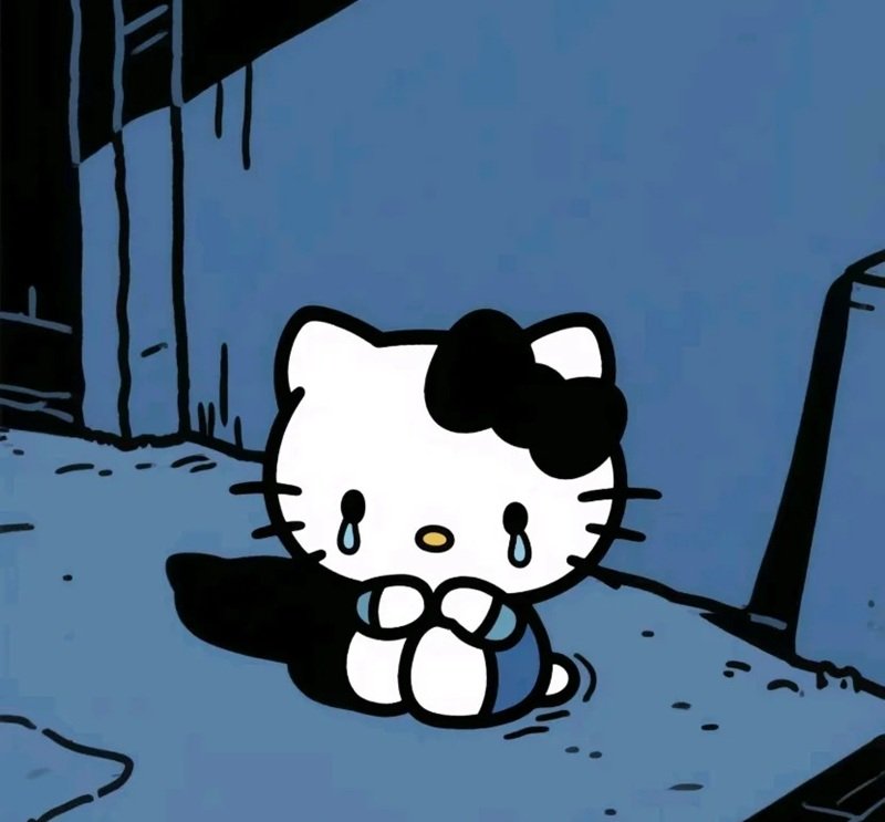 Avatar Hello Kitty buồn ngồi một mình