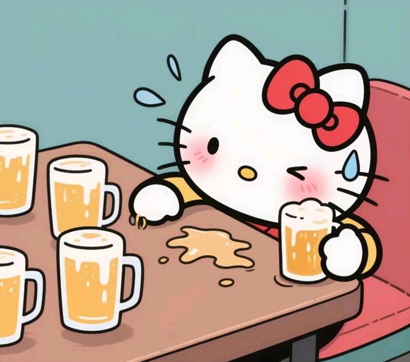 Avatar Hello Kitty buồn dễ mến