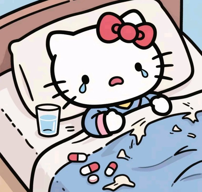 Avatar Hello Kitty buồn cute nhất