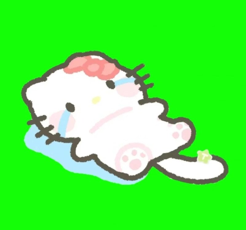 Hình Hello Kitty buồn làm avatar