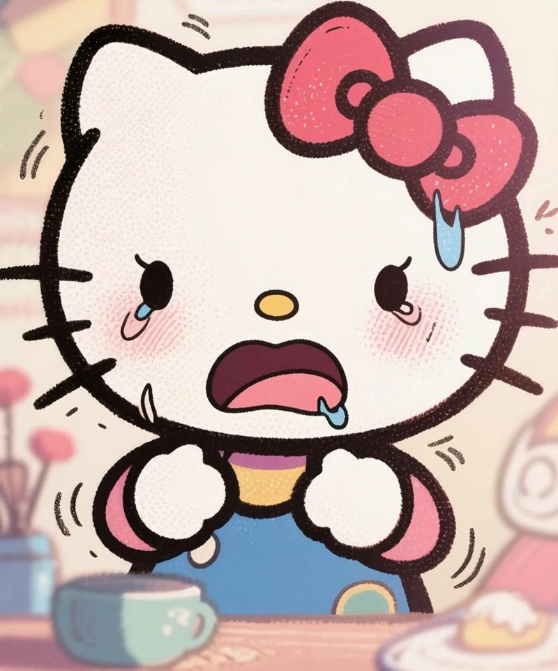 Avatar Hello Kitty buồn HD
