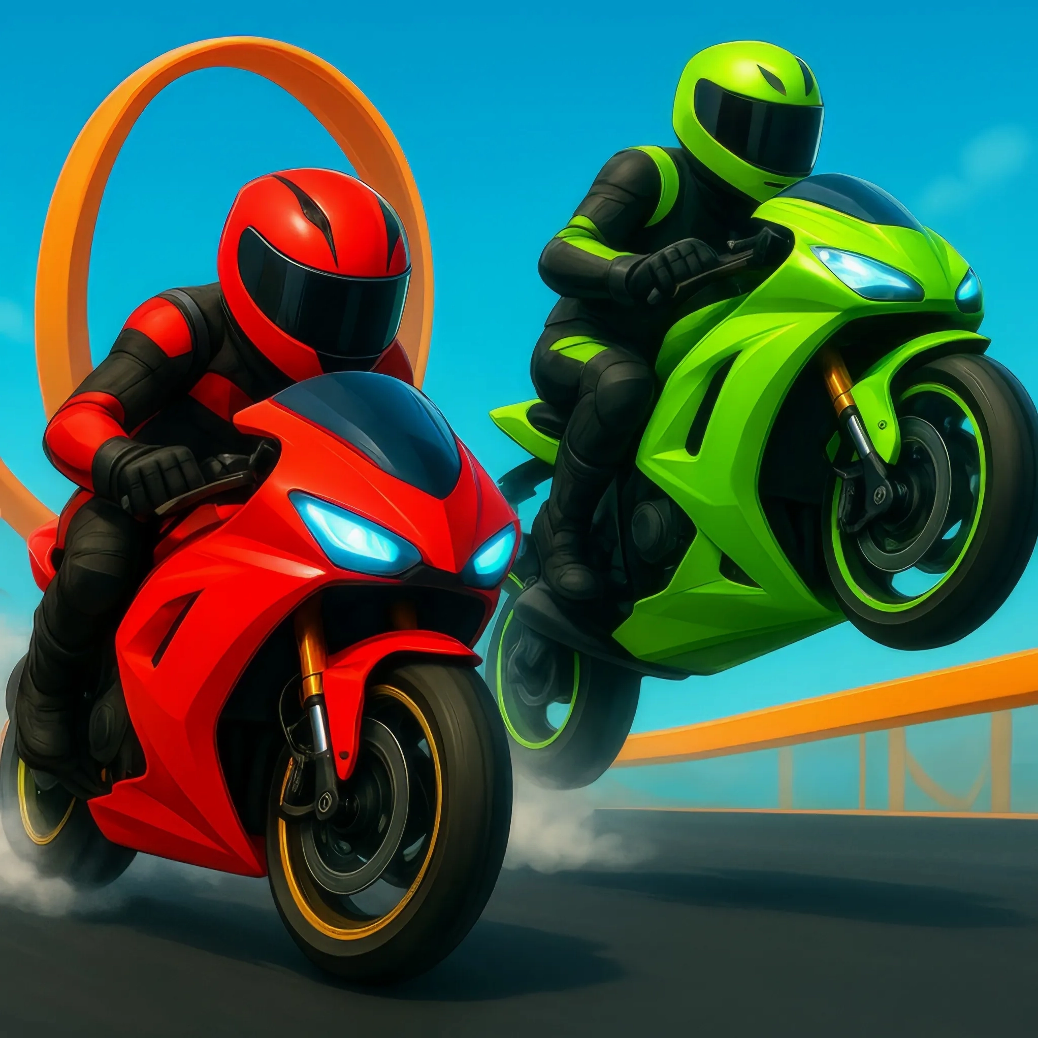 Crazy Bike Stunts PvP: Đam mê tốc độ trong game miễn phí không cần tải
