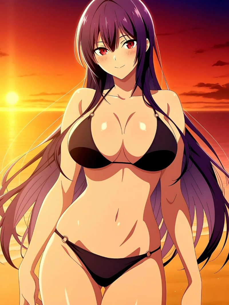 gái xinh mặc bikini anime 10