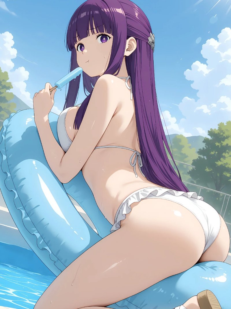 gái xinh mặc bikini anime 2