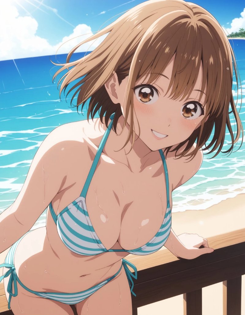 gái xinh mặc bikini anime 22