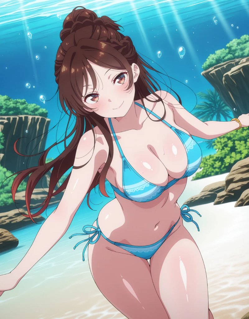 gái xinh mặc bikini anime 30