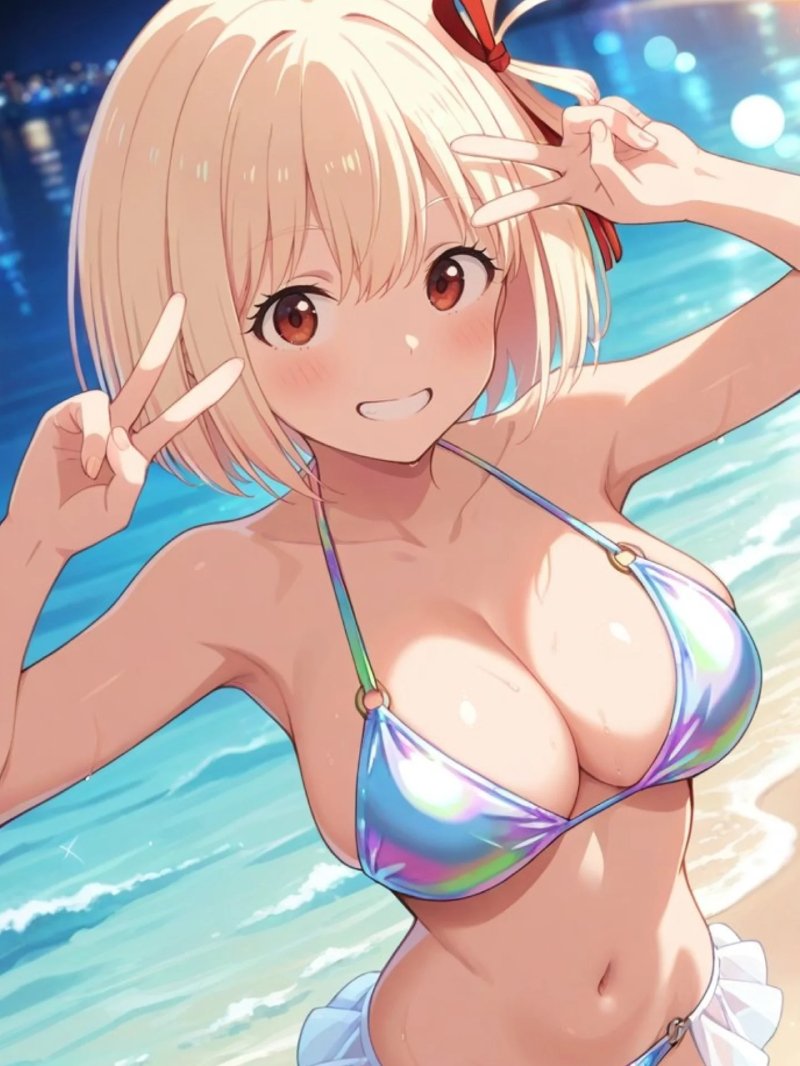 gái xinh mặc bikini anime 6
