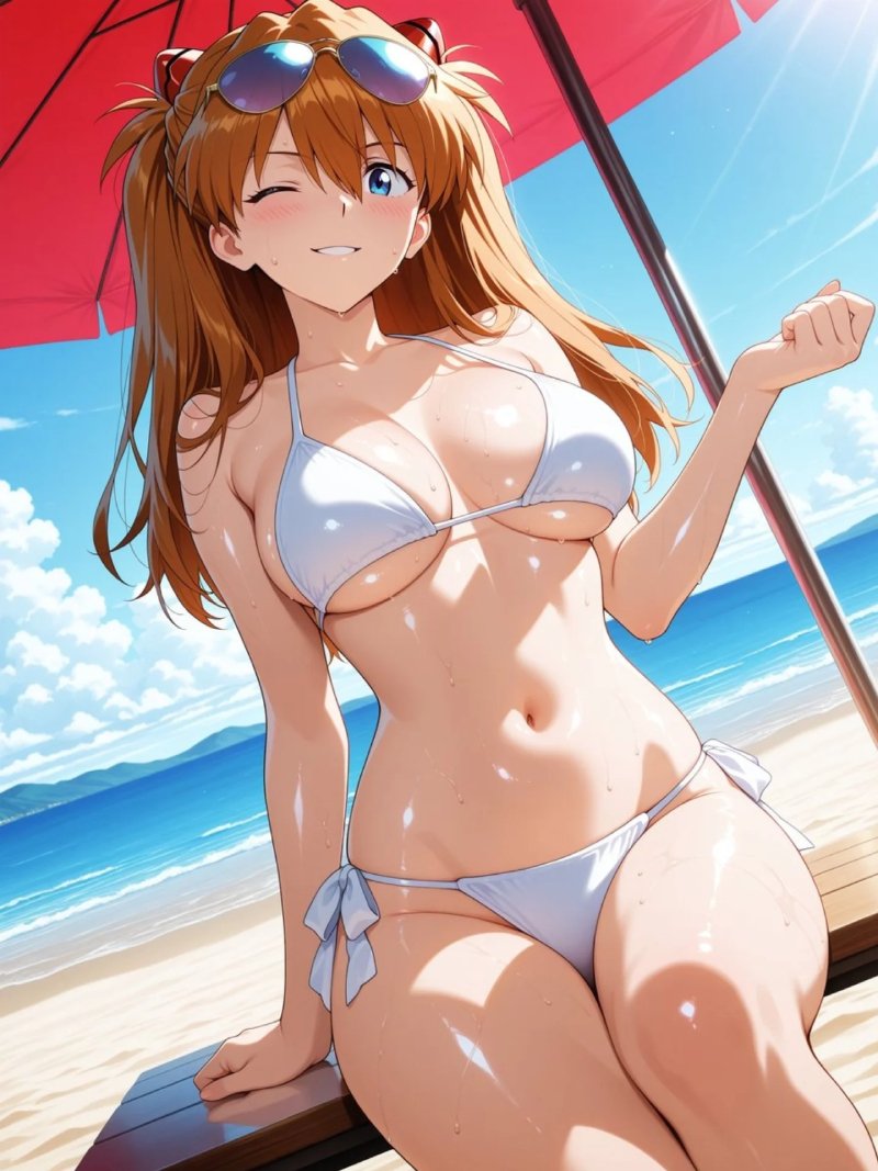 gái xinh mặc bikini anime 9