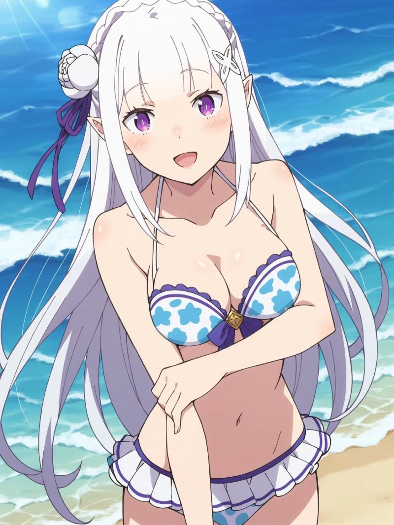 gái xinh mặc bikini anime