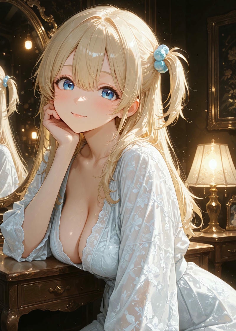 Ảnh anime ngực to vú bự thể hiện nét duyên dáng