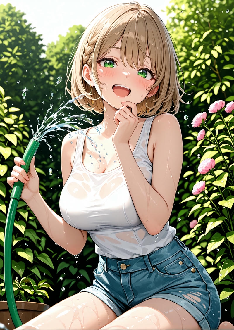 Hình ảnh anime nữ ngực đầy đặn mang nét duyên dáng