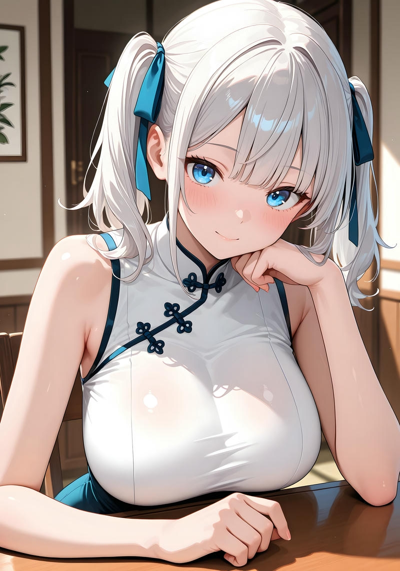 Hình ảnh anime vòng một lớn mang vẻ đẹp nữ tính