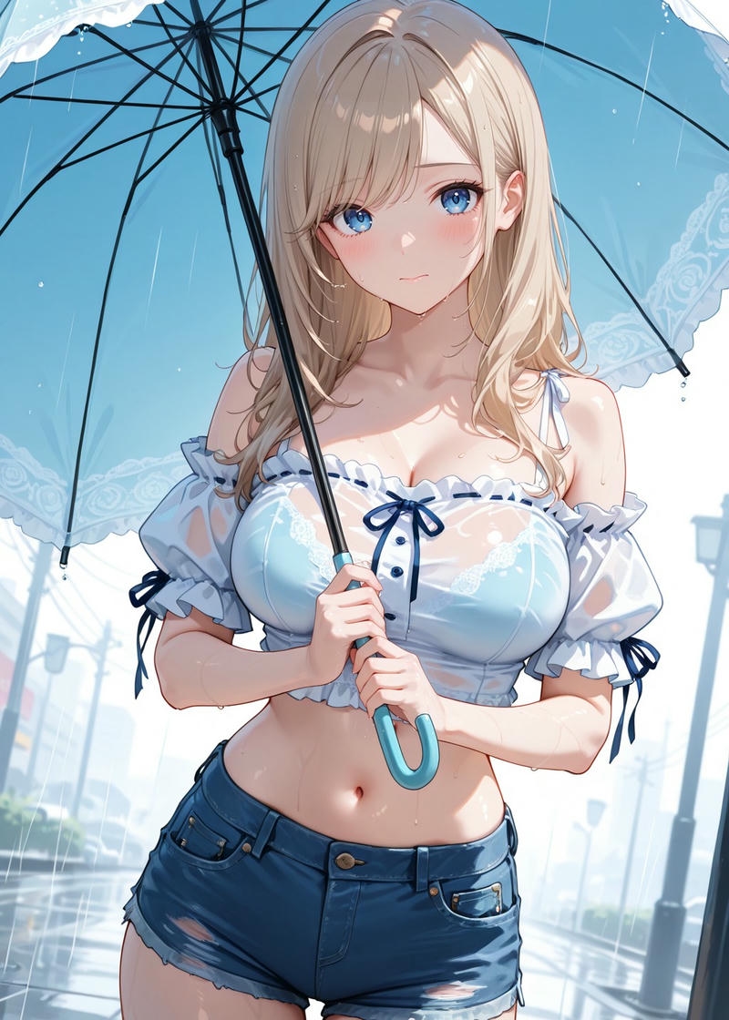 Hình anime nữ ngực đầy đặn với tạo hình quyến rũ