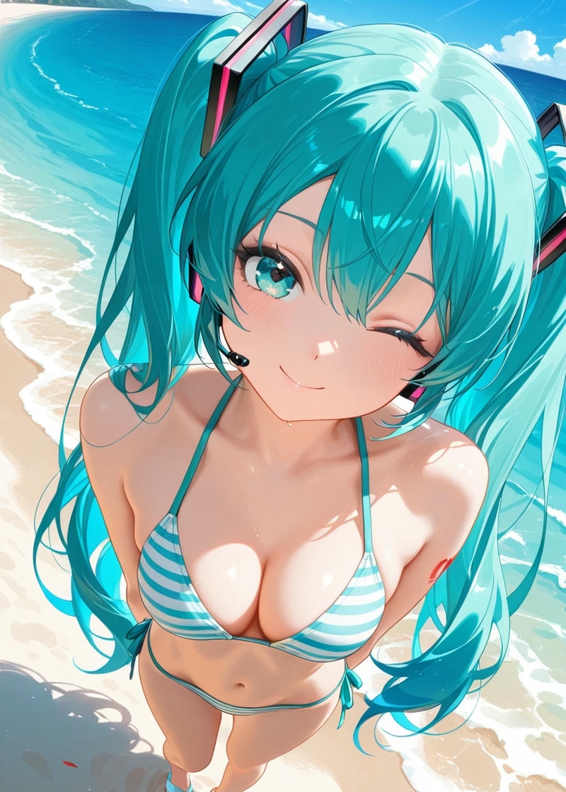 Miku sexy đẹp lung linh chân thật